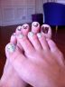 Silver Lightening Minx and fully Swarovski crystallised toes!!‏